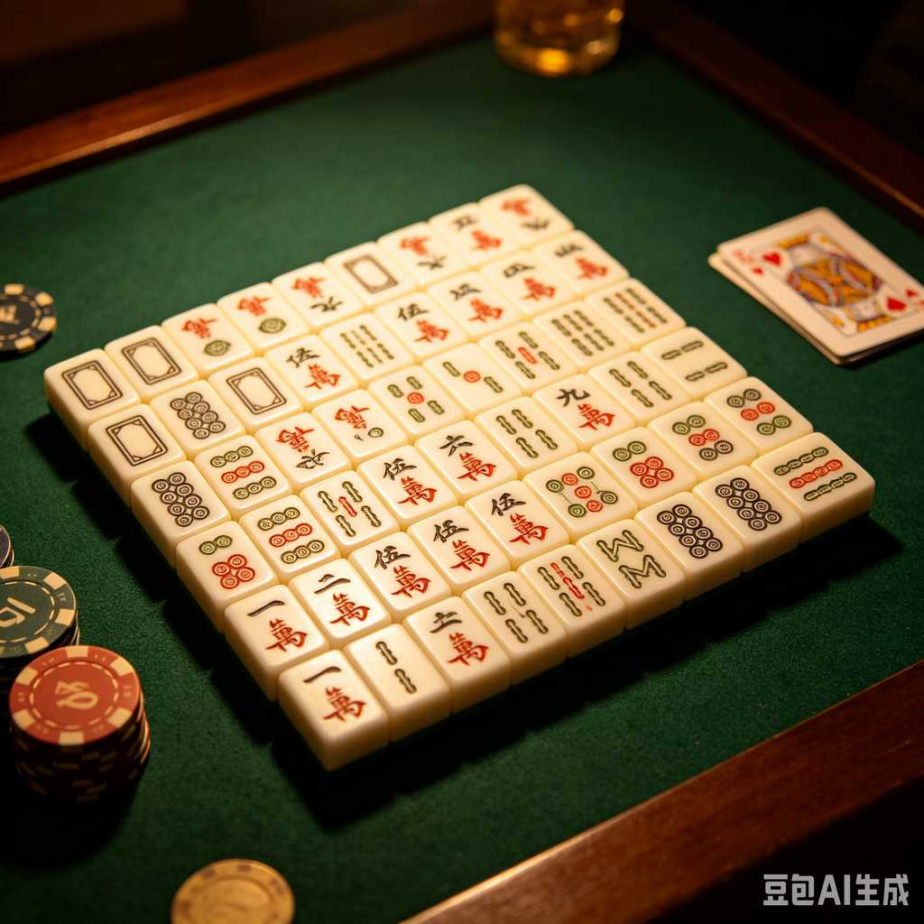 mini mahjong tiles keychain